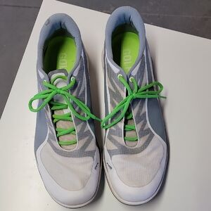Men's Gray and Green Athletic Shoes